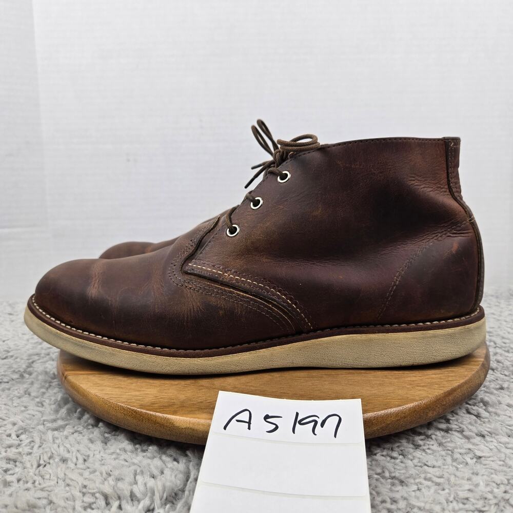 Red Wing Mens 14D Style 3137 Heritage Brown Leather Amekaji Work Chukka Boot USA
